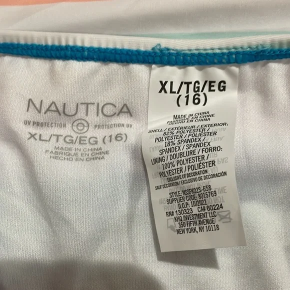 Girls/juniors NWT Nautica swim suit XL size 16 - Picture 4 of 8